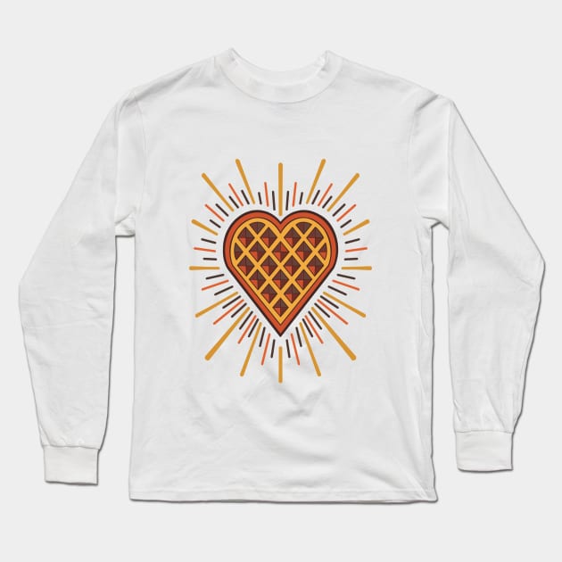 heart shaped waffle Long Sleeve T-Shirt by weilertsen